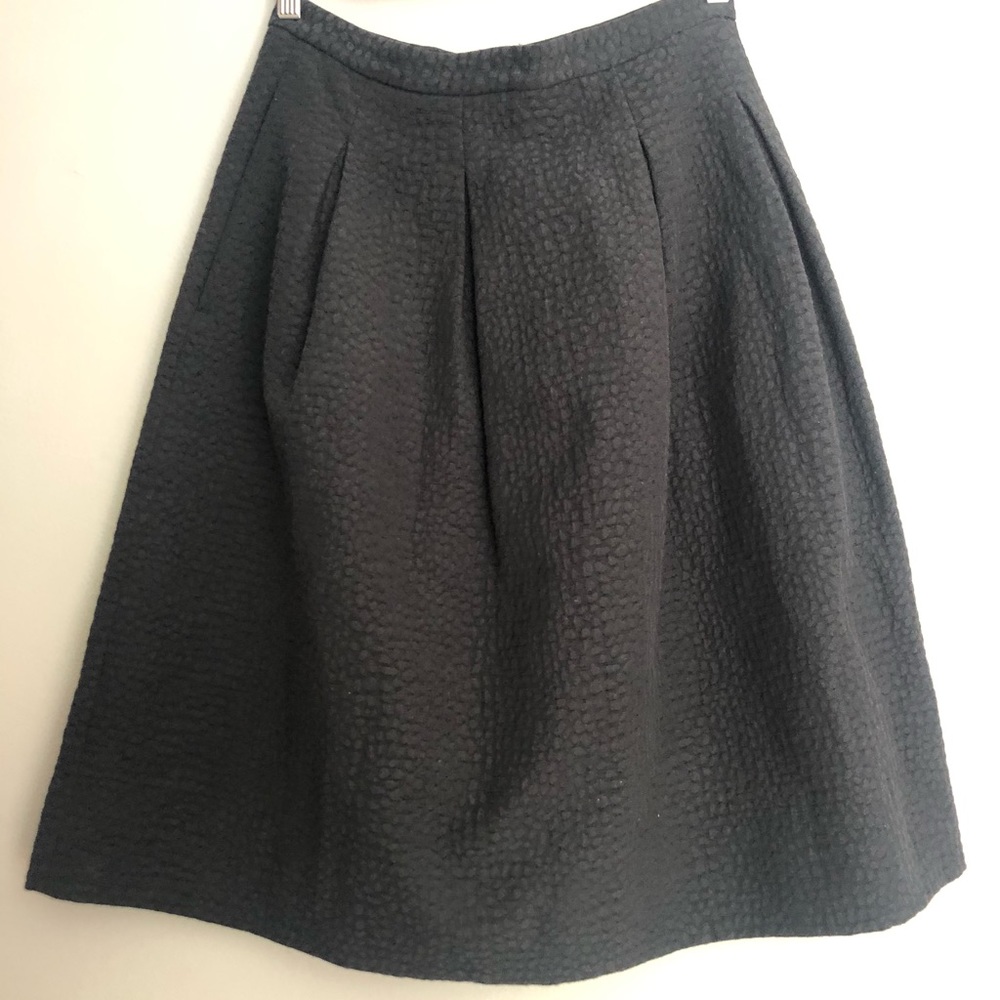 Black A-line Flared Skirt